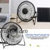Aramox Mini Handheld Fan  Foldable Personal Portable Desk Desktop Table Cooling Fan with USB Solar Panel Powered Electric Fan for Home Travelling Fishing - B07DK3LQVT